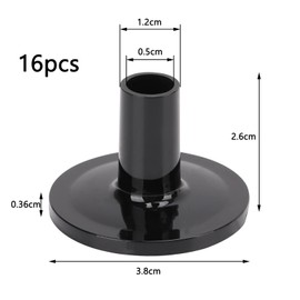 Pack of 16 Cymbal Sleeves, Drum Cymbal Stand Sleeves, Plastic Cymbal Stand Sleeves, Drum Cymbal Holder Sleeves, Cymbal Covers for Drum Cymbal Stand, Replacement for Shelf Drum Kit