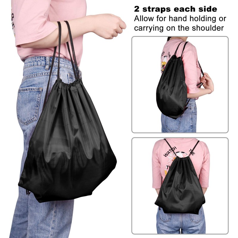 KUUQA 2 Pcs Drawstring Backpack Bags Bulk Sports Cinch Sack