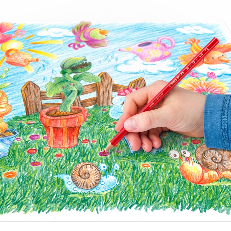 STAEDTLER Noris Club Coloured Pencils Pack of 24 Double Decker