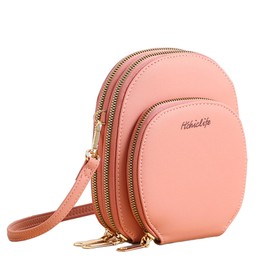 Endaycon Small Crossbody Bags for Women Trendy Cell Phone Purse Wallet, Pink