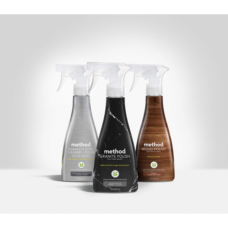 Method Wood Polish, Almond, For Wood Surfaces, Furniture and Cabinets,