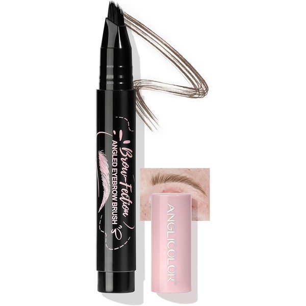 Anglicolor Eyebrow Pen, Angled Brow Brush, Microblading Eyebrow Pencils for