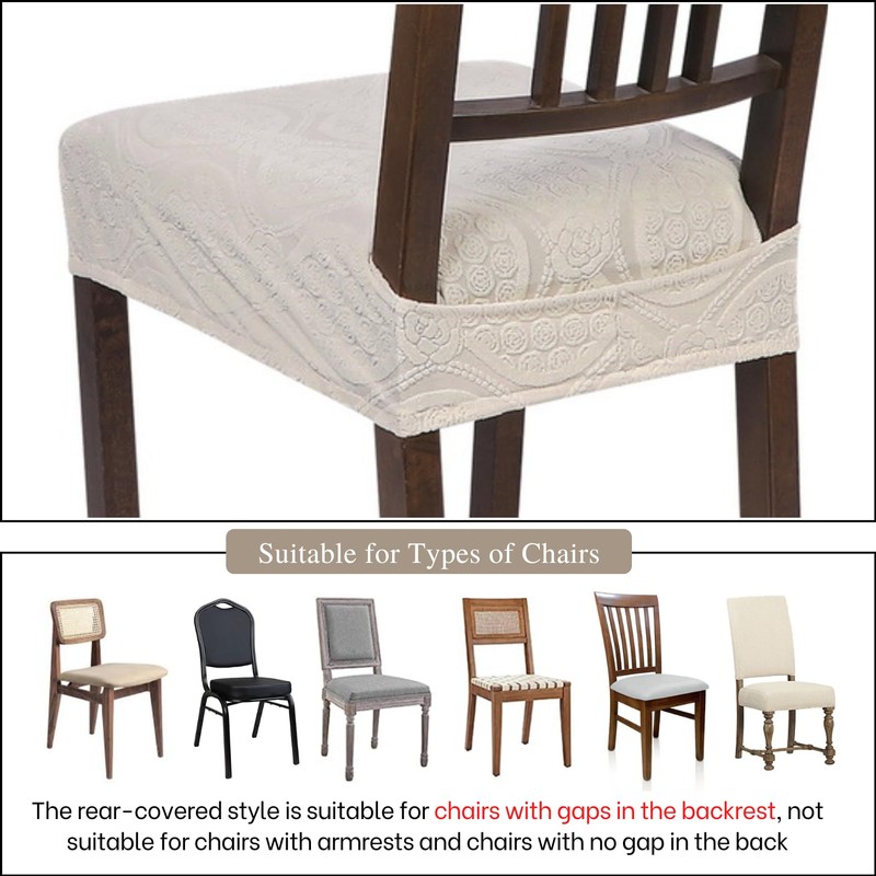 SearchI - Juego de 4 fundas de asiento para silla