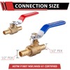 (Pack of 2) EFIELD 1/2 Inch Pex Brass Full Port