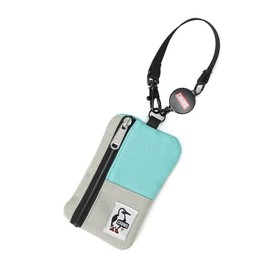 Chums Men's Commuter Pass Case Sweat Nylon Mint/Lt.Gray