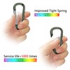 sprookber 2.28" Small Carabiner Clip Keychain, D Ring Caribeaner Clip,