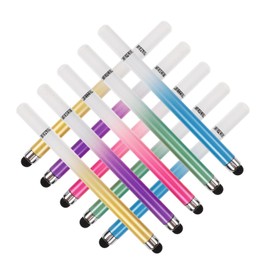 COHEALI 10pcs Macaron Gradient Dual Tip Touch Screen Stylus Pens Portable Precise Writing Tool for Tablets Smartphones Smooth Touch Lightweight for Drawing Note Taking
