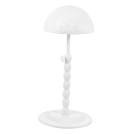 IWOWHERO Adjustable Portable Wig Stand Holder White Lace Folding Display for Styling Wig Making Hairdressing Practice Hat and Headpiece Display Stable Support for Salon and Home Use