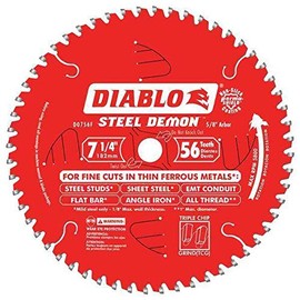 Diablo Steel Demon Circular Saw Blade - 7 1/4in., 56 Tooth, For Ferrous Metals, Model# D0756F