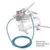HUBEST 6' FT Braided Airbrush Air Hose 1/8"-1/8"(1/4") Adaptor Fitting