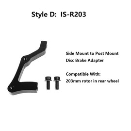 Remeiven Disc Brake Adapter for Mountain Bike, Post/Side Mount Adapters for 160/180 /203/140 mm Disc Brake Rotor Front Rear Mounting(IS-R203)