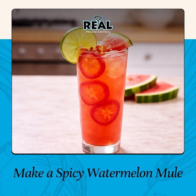 Watermelon Reàl Infused Exotics, Watermelon Puree Infused Syrup, 16.9 FL