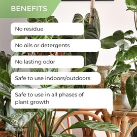 ECO Green Leaf Shine & Plant Wash - Multi-Use Foliar Spray, Soil Drench, Dip | Cleans Dirt, Debris, Biofilm | For Indoor & Outdoor Plants, Crops, Ornamentals | Plant Booster (16-ounce Concentrate)