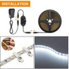 Onforu White LED Strip Lights, 16.4ft Dimmable LED Light Strip,