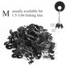 Conskyee 600 Pieces Fishing Rubber Bobber Stops, 6 in 1