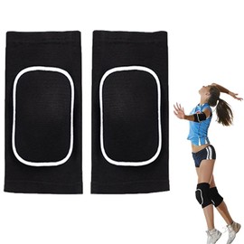 YQkangzhu Volleyball Knee Pads with Protection Pad, Soft Breathable Knee Pads, Knees Protective Pads, Thick Sponge Knee Braces for Football Dance Yoga Running Cycling Basketball Skating Climbing(S)