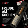 REDSALT® Premium 2-Way Grater with Wooden Handle Razor Sharp Professional