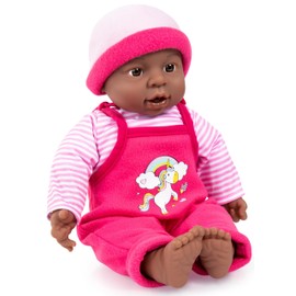 Bayer Design 94001AI Functional Doll Interactive Talking Soft Body 40 cm Dark Skinned