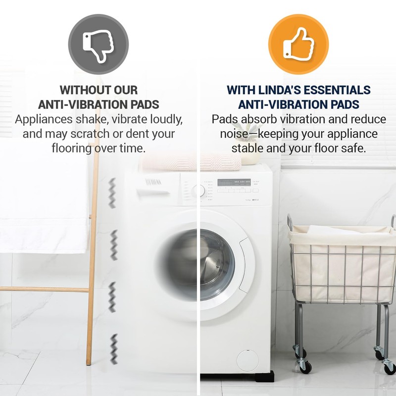 Anti Vibration Pads for Washing Machine and Dryer (Set of