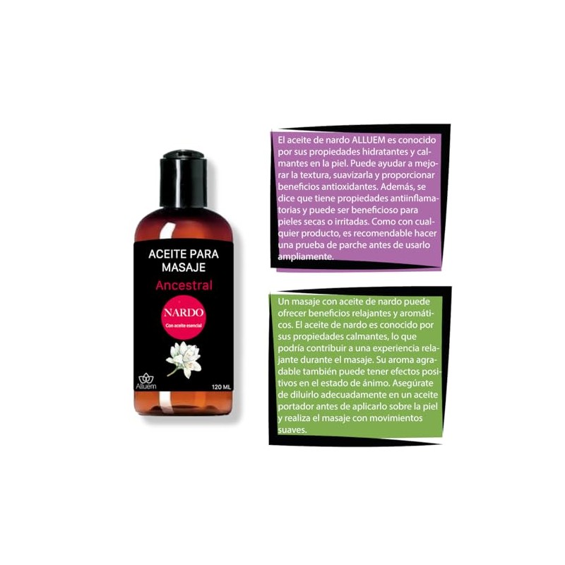Aceite Para Masajes Nardo Grado Terapeutico
