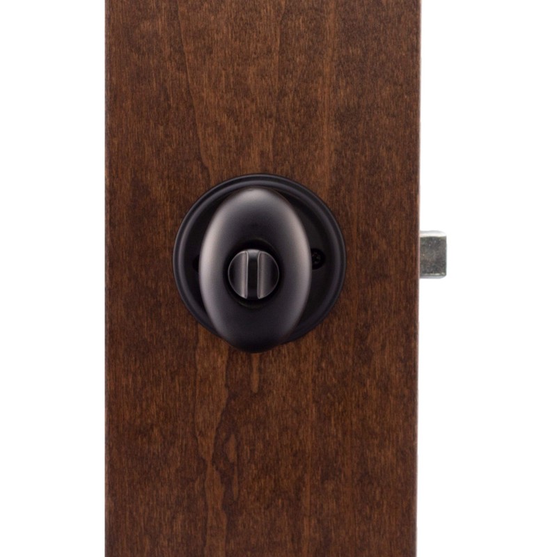 Copper Creek EK2030BC Egg Door Knob, Privacy Function, 1 Pack,