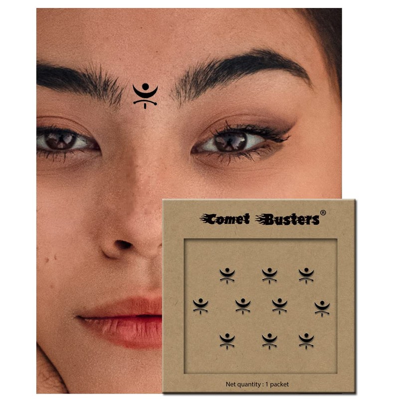 Comet Busters Traditional Black Fancy Bindis