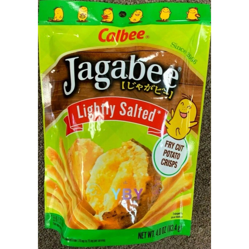 Calbee Jagabee Lightly Salted Thick Whole Fry Cut Potato Crisps