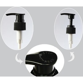 Empty Amber Plastic Pump Bottle Dispenser Leak Proof Shampoo Body Wash Shower Gel Toiletries Liquid Container with Pump 3 Pack