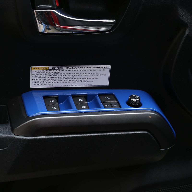Front and Rear Doors 4pcs Look Interior Door Armrest Window