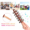 JINGFENG Hand Jingle Bells Hand Sleigh Bells Wooden Shaker Jingle