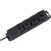 Brennenstuhl IP44 Socket Socket with 4 Flap Sockets & 2m