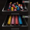 Coffee Pod Drawer Insert Compatible with Nespresso Vertuo，40 Capsules Storage