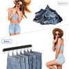 Jean Hangers for Closet, 14 Wood Jeans Hooks Space Saving,