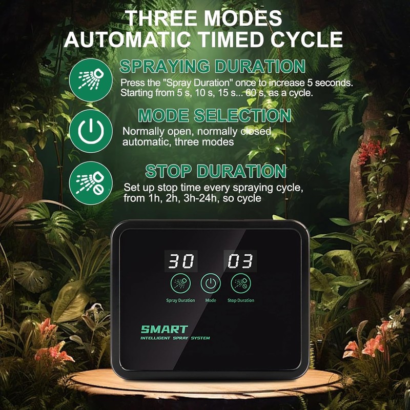MECESOR Automatic Reptile Mister for Reptile Tank Smart Reptiles Mister
