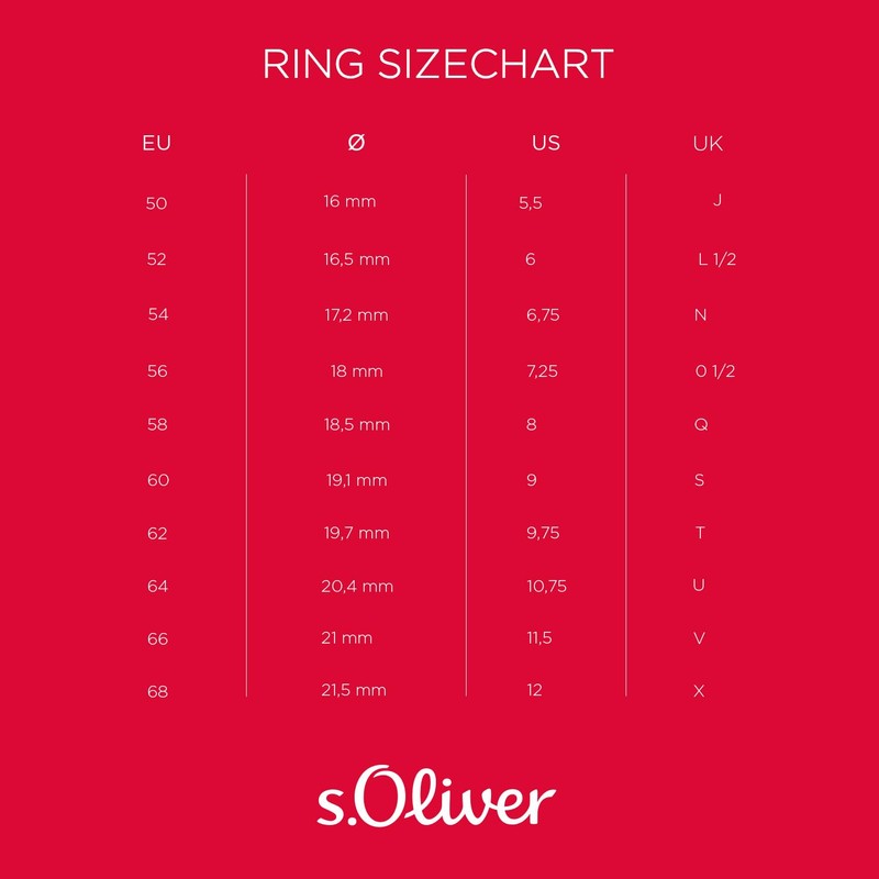 s.Oliver Women Vermeil Stacked Ring - 2021015