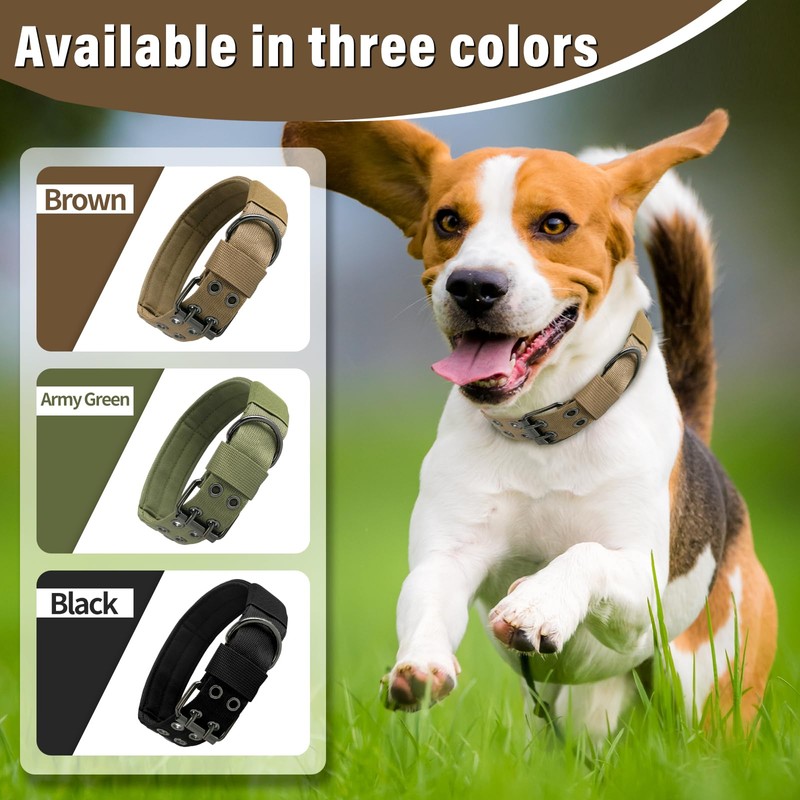 Heavy Duty Dog Collar, Tactical Dog Collar, Thick Dog Collar