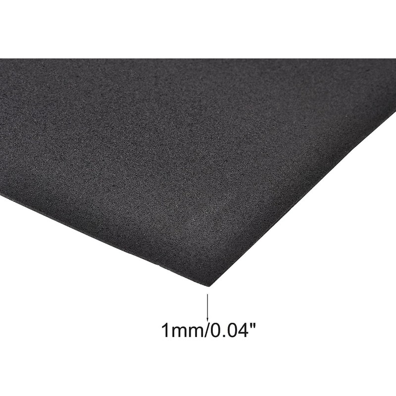 MACHSWON Black EVA Foam Sheets 13 x 39 Inch 1mm