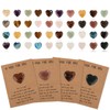40pcs Pocket Hug Heart Tokens & 40pcs Greeting Cards, Pocket