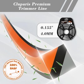 Cluparis 108-Feet Super Heavy Duty Trimmer Line .155-Inch-by-1-Pound Square Pro Trimmer Line Bulk 3-Component Tri-Extrusion Weed Eater String with Super Line Cutter