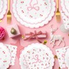 FYSUIMU Pink Bow Party Supplies Kit Serves 24 Cute Bow
