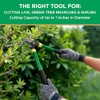 Miracle-Gro 15 in. Bypass Lopper for Tree Branch Trimming and