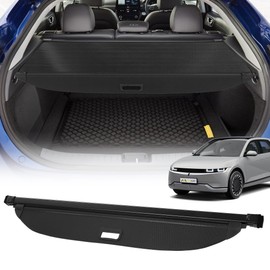AUXMART Cargo Cover for Hyundai Ioniq 5 Retractable Rear Trunk Cargo Cover Carbon Fiber Cargo Cover for Ioniq5 2022-2023 2024 Compatible with Hyundai ioniq 5 Accessories
