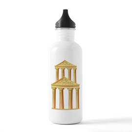 CafePress Greek Building Stainless Water Bottle 1 1.0L (34 oz) Stainless Steel Water Bottle