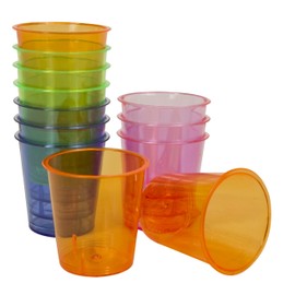 Evriholder EvriShot Neon Shot Glasses, 12-Pack