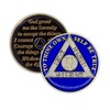 4 Year Sobriety Coin | Triplate AA Chip Recovery Anniversary