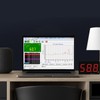Sound Level Meter 9.6inch LCD Screen Fast Response 30‑130dB Wall