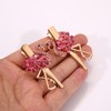 Rhinestone Flamingo Hair Clips Glitter Crystal Flamingo Friendly Alligator Metal