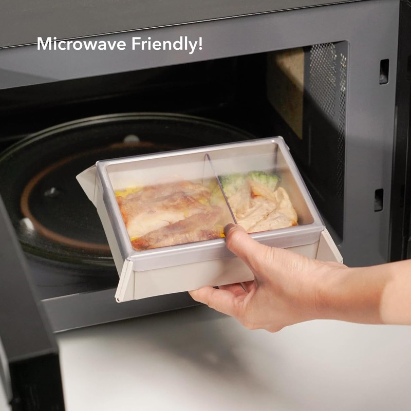 ZENLET FoldiBox 2 series - Microwavable Lunch Box, Bento, Portable