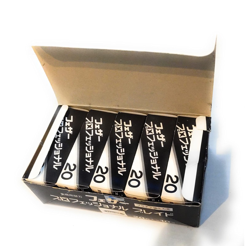 Feather Professional Braid Pb – 20 Replacement Blade 20 Pieces x 10 Revolving, 50-Pack