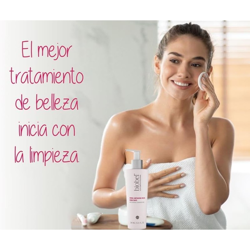 Biobel Crema Limpiadora Facial Humectante 240ml